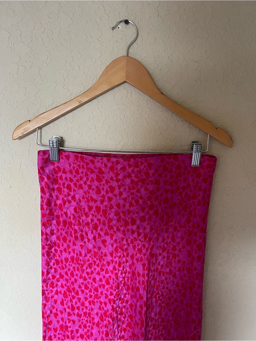 LOFT Hot Pink and Red Animal Print Maxi Skirt